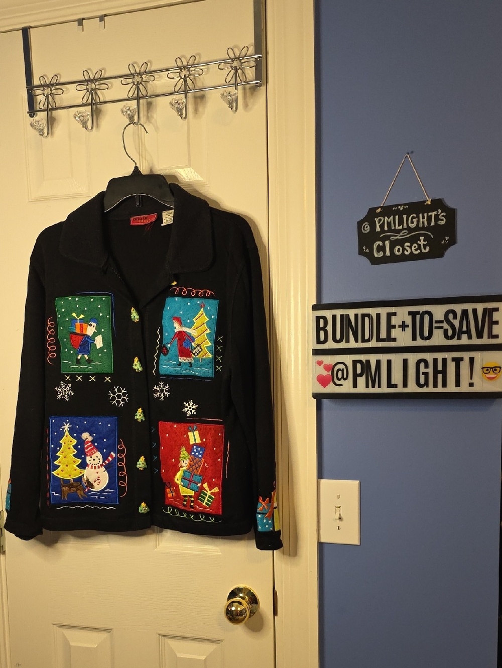 Onque Casuals Christmas Shopper Jacket XL Black